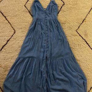 Abercrombie & Fitch Button Through Maxi Dress
